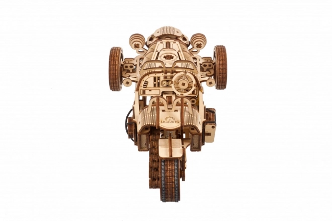 trike mecanic 3D din lemn Ugears