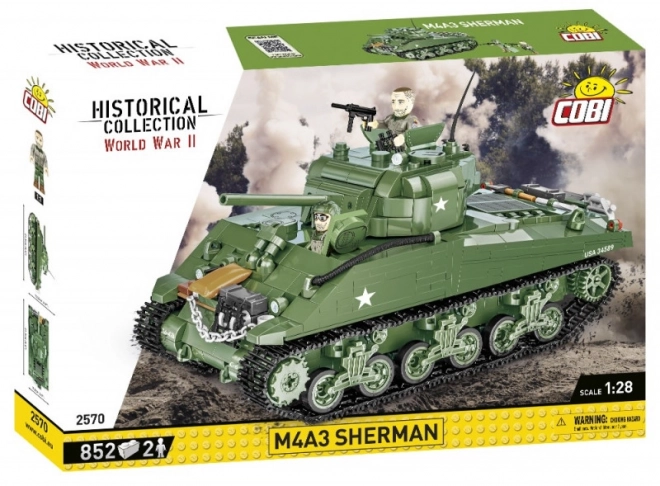 Model din blocuri Cobi M4A3 Sherman