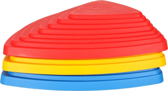 Traseu senzorial cu pietre pentru echilibru - joc podeaua este lavă, 11 elemente colorate