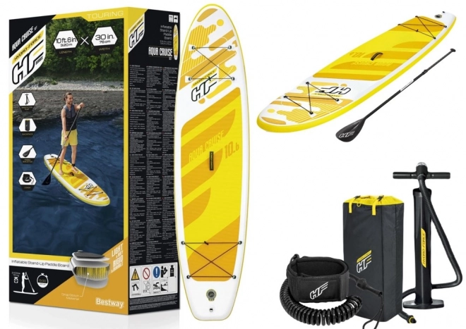 Placă paddle board galbenă Hydro-Force 320 x 76 x 12 cm