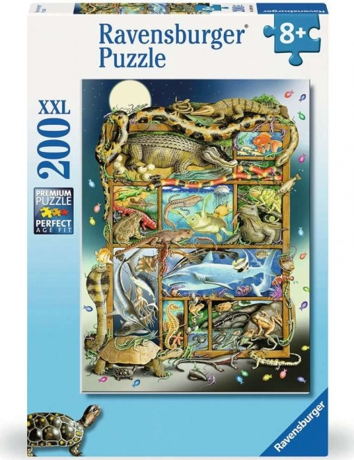 Puzzle XXL 200 Piese cu Pești și Reptile