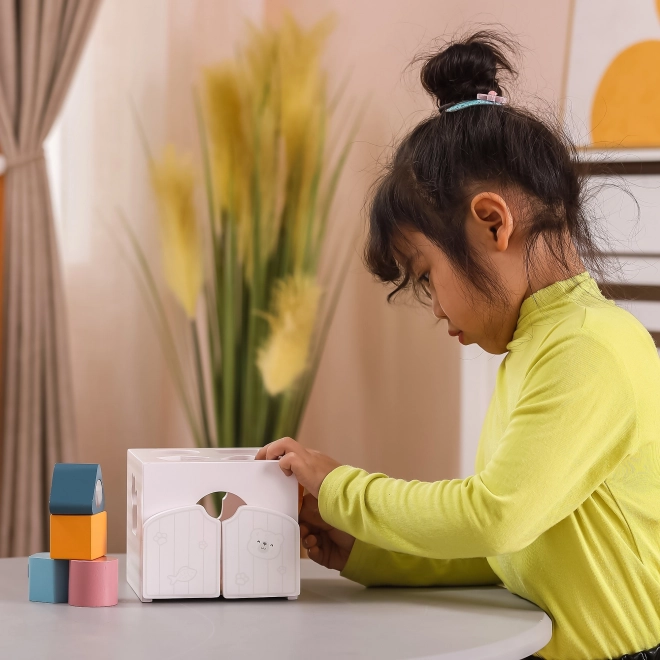 Viga PolarB Sortator educativ cu blocuri Montessori