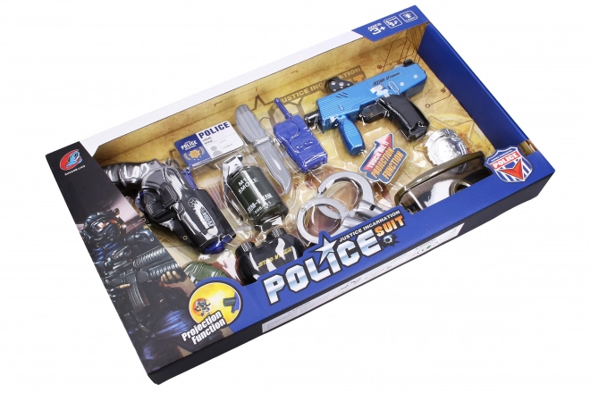 set echipament poliție cu arme și accesorii