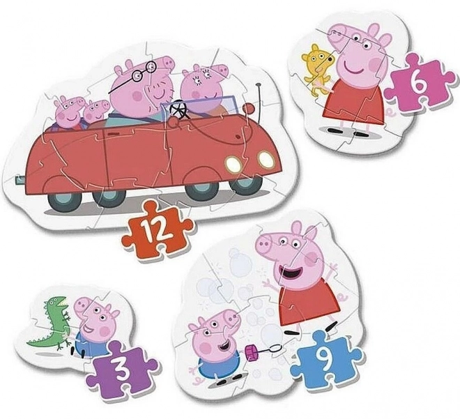 Primul meu puzzle Peppa Pig 4 în 1