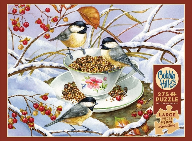 Puzzle păsări la ceai - 275 piese XL