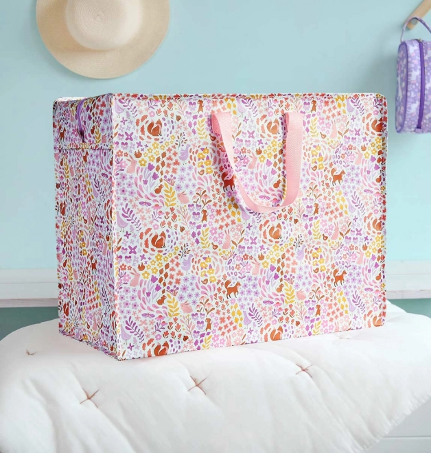 A Little Lovely Company - XL geantă de depozitare cu motiv floral