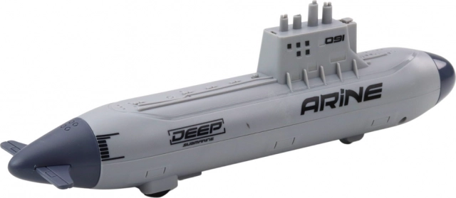 Submarin gri cu torpile și mecanism 28 cm