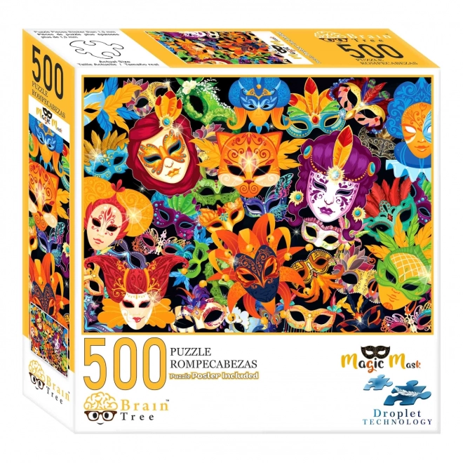 Puzzle Brain Tree măștile magice 500 piese