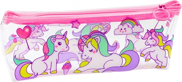 Penar transparent pentru scoala Unicorni