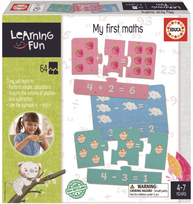 Puzzle educativ şi joc Educa Learning is Fun: Primii mei paşi în matematică