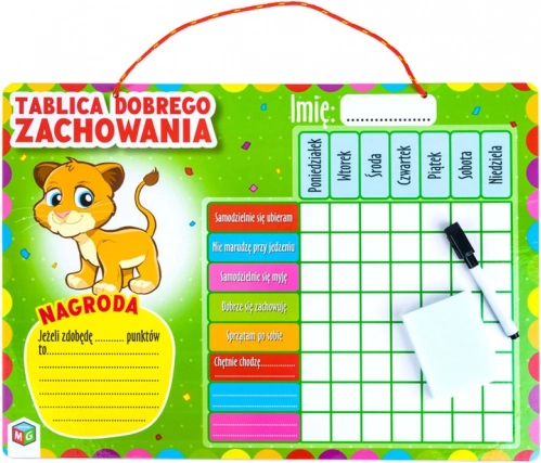 Tabla pentru comportament bun MULTIGRA