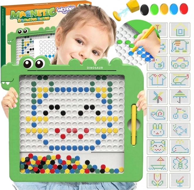 Tablă magnetică pentru copii MagPad Dinozaur de la WOOPIE