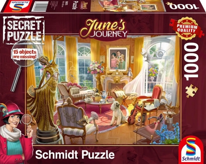 Puzzle secret salonul moșiei orhideei 1000 piese