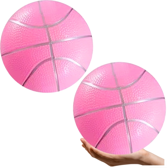 Minge de plajă roz pastel din cauciuc 20 cm