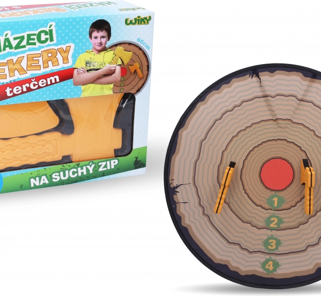 Set pentru aruncarea securilor cu țintă de 66 cm