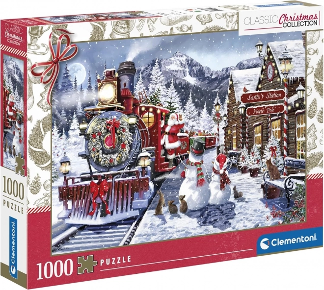 Clementoni Puzzle Colecția de Crăciun: Gara 500 piese