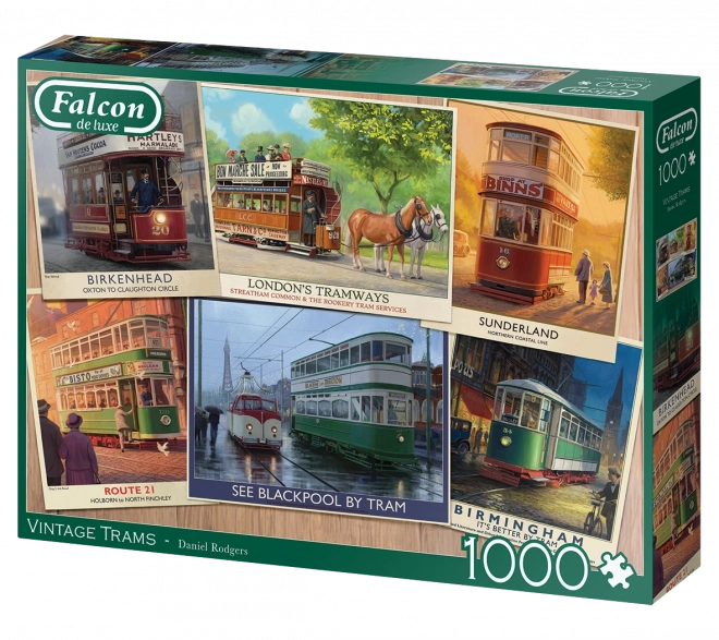 Puzzle tramvaie istorice 1000 piese