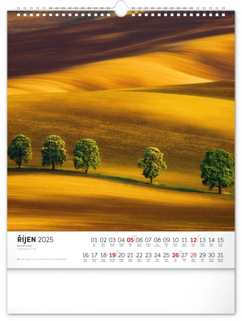 Calendar Perete Farmecele Toscanei Morave 2025