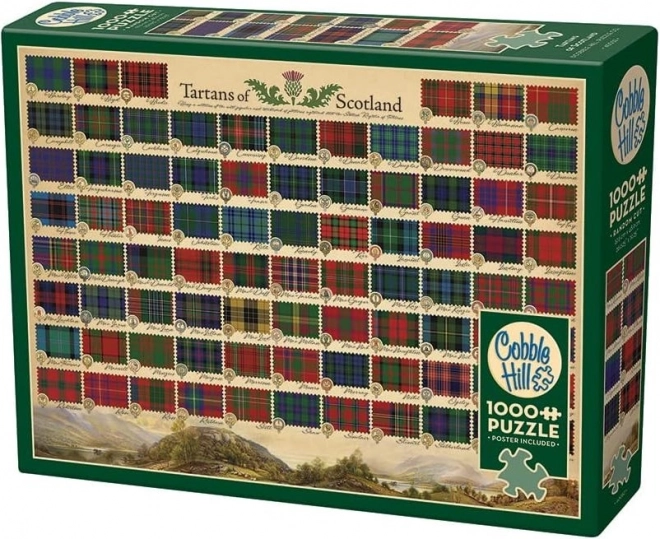 Puzzle Cobble Hill Tartanuri Scoțiene 1000 piese