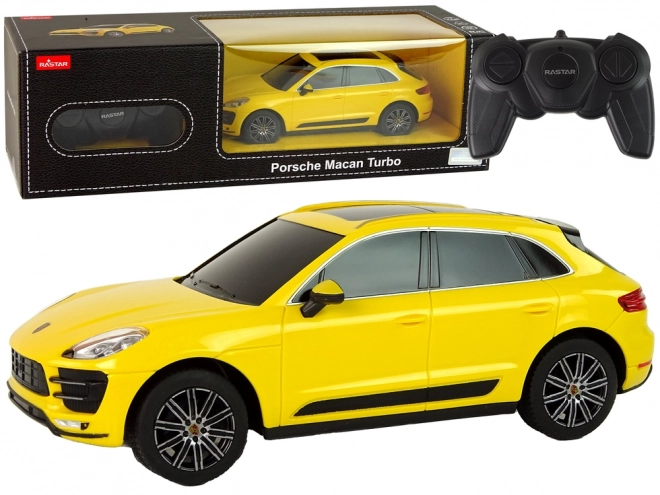 mașină R/C Porsche Macan Turbo Rastar galben