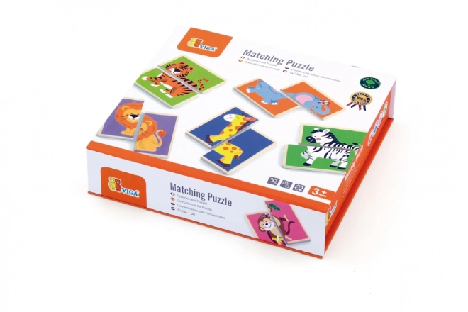 Puzzle din lemn cu animale