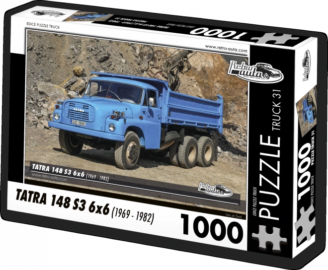 Puzzle retro camioane Tatra 148 S3 6x6 1000 piese