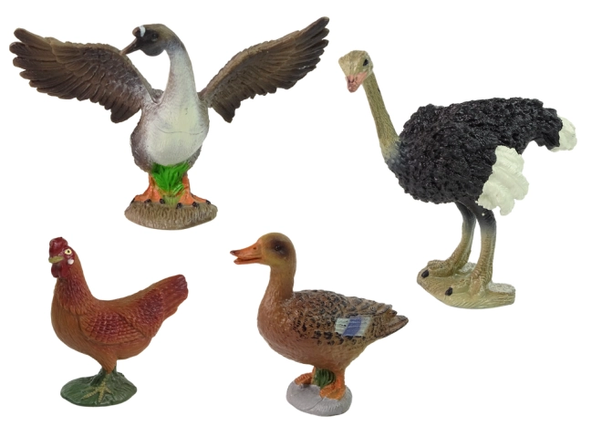 Figurine realiste de păsări de la fermă