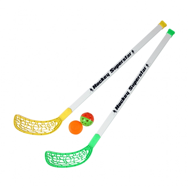 Set hochei și floorball cu crosă și puc 80 cm