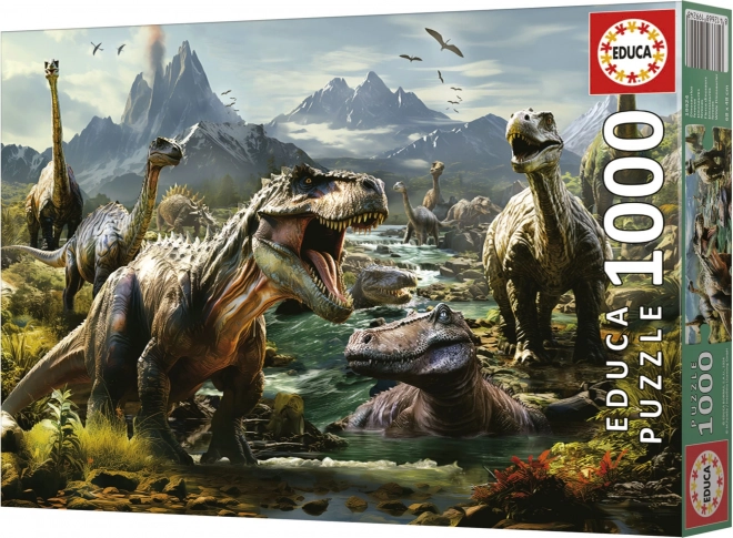 Puzzle Educa Dinosauri Furioși 1000 Piese