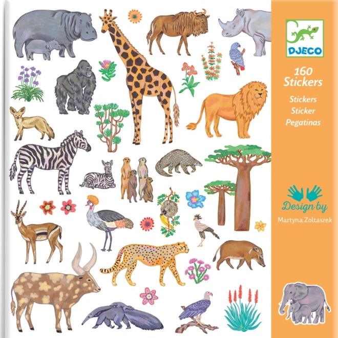 Abțibilduri Animale Africane DJECO