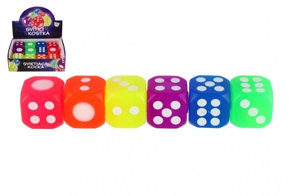 Cub de joc din silicon neon luminos