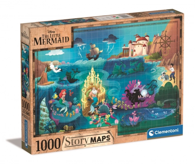 Puzzle 1000 de piese Story Maps Mica Sirenă