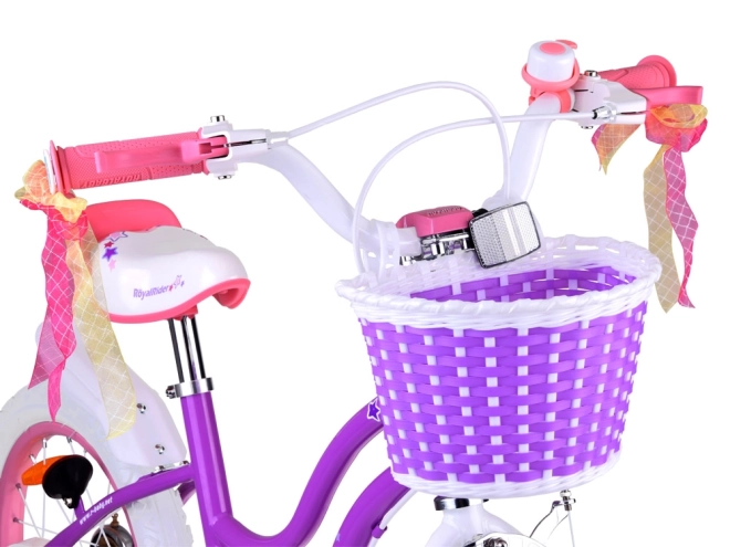 Bicicletă pentru fete Royalbaby Star Girl albastră – Violet