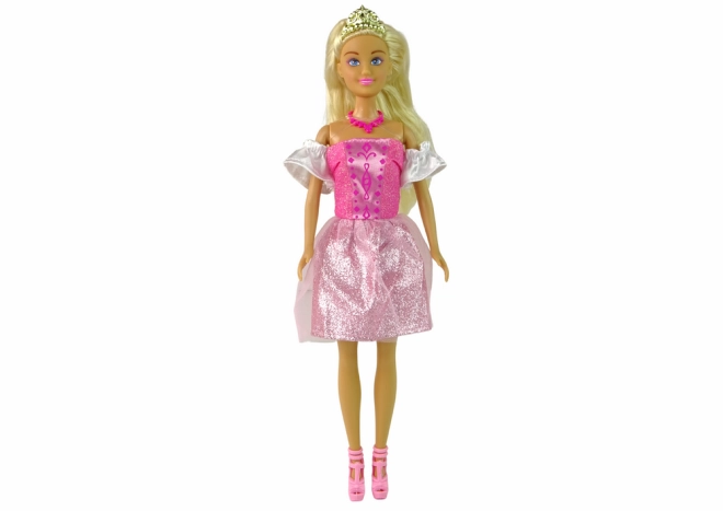 Rochie roz și accesorii
