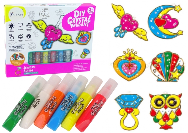 Decorațiuni fereastră de colorat cu gel 6 bucăți