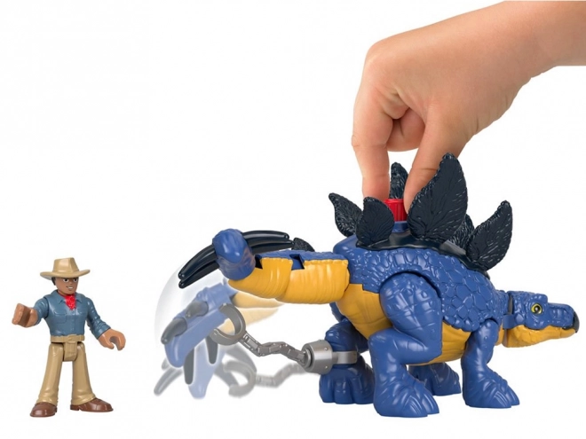 set de figurine Stegosaurus și Dr. Grant Imaginext Jurassic World