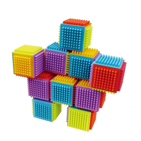 Set de construcție cu cuburi Little Hero pentru copii de la 12 luni