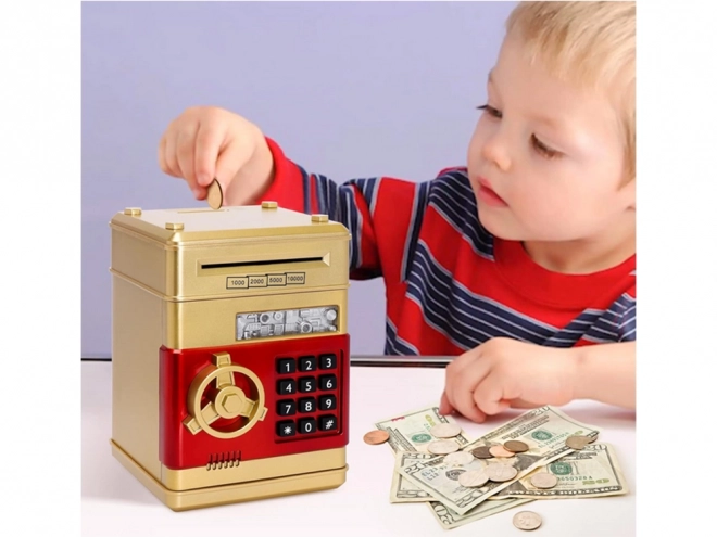 Seif interactiv cu cod PIN pentru monede și bancnote