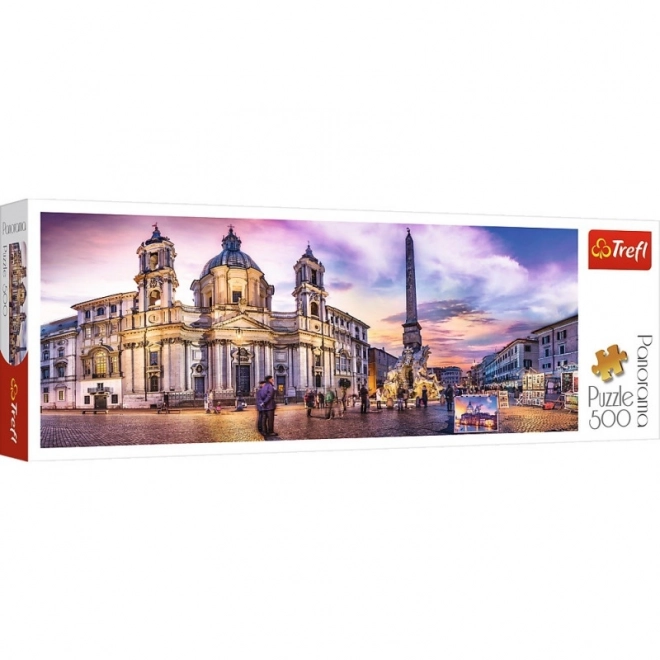 Puzzle panoramice 500 piese Piazza Navona Roma