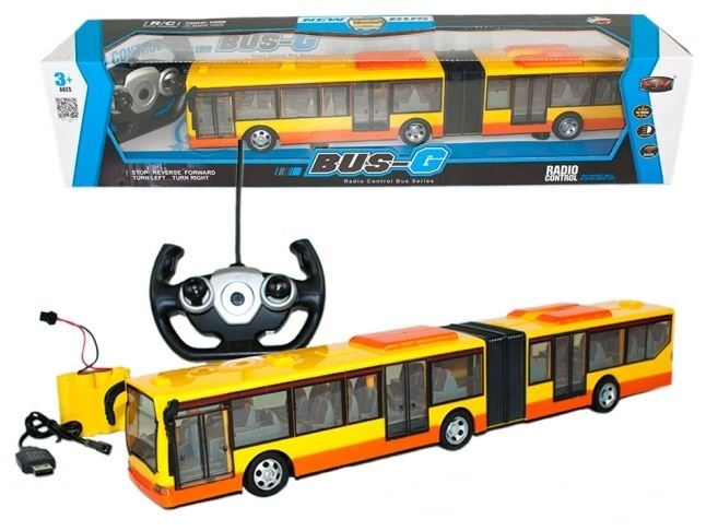 Autobuz galben R/C cu lumină