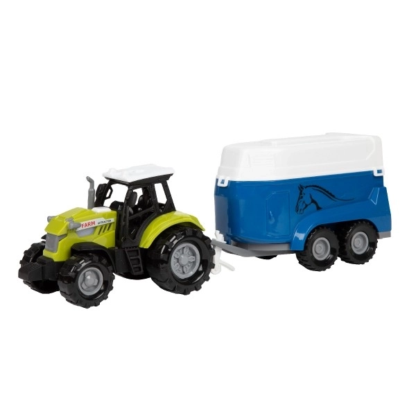 Tractor cu remorcă pentru cai cu efecte de lumină și sunet