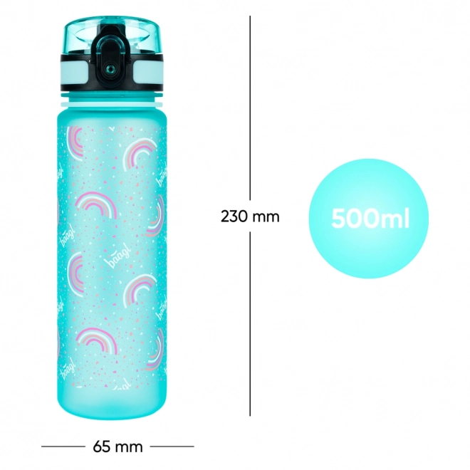 Sticlă tritan pentru băut BAAGL Curcubeu 500 ml
