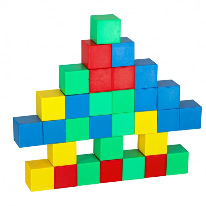Blocuri de construcție magnetice - set cubic 64 pcs