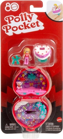 set compact aniversar polly pocket pentru 80 de ani mattel cu inel