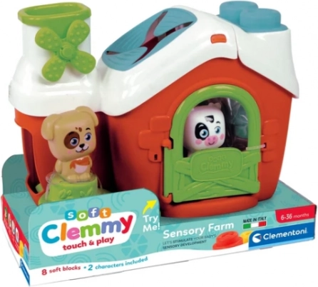 Clemmy fermă senzorială – sorter cățeluș și văcuță CLEMENTONI