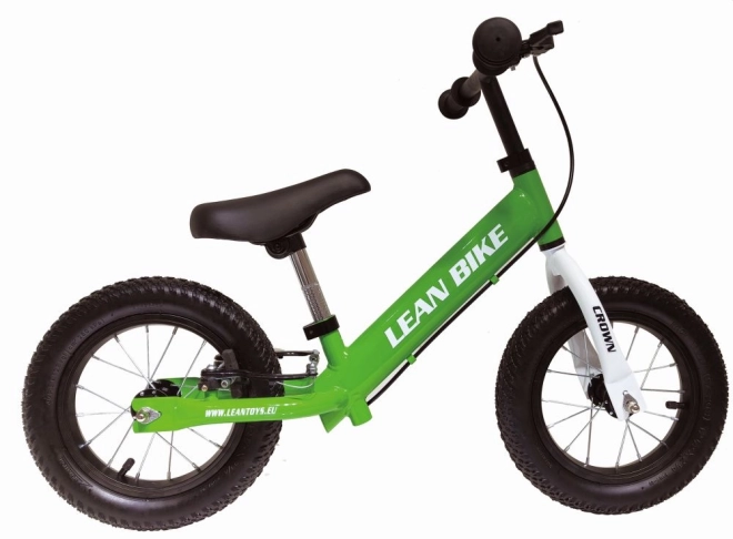 Bicicletă de echilibru verde Crown