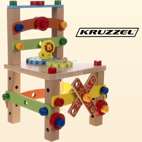 Scaun lemn montaj Kruzzel