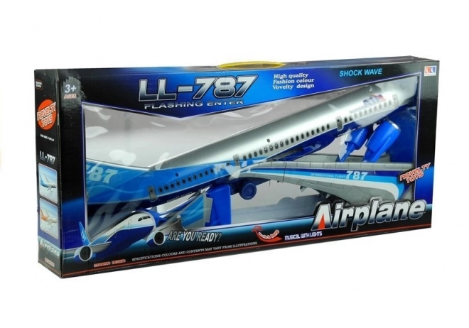 Avion jucărie cu suport, 69 cm