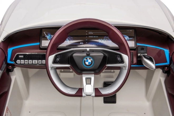 Mașinuță pe baterii BMW I4 4x4 albă