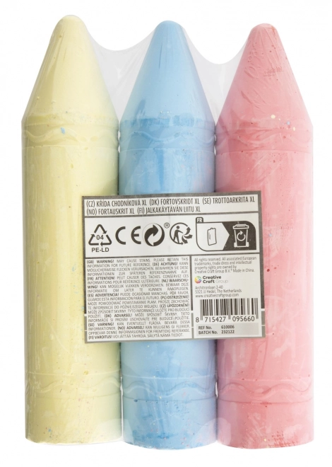 Crete colorate XL - 3 buc